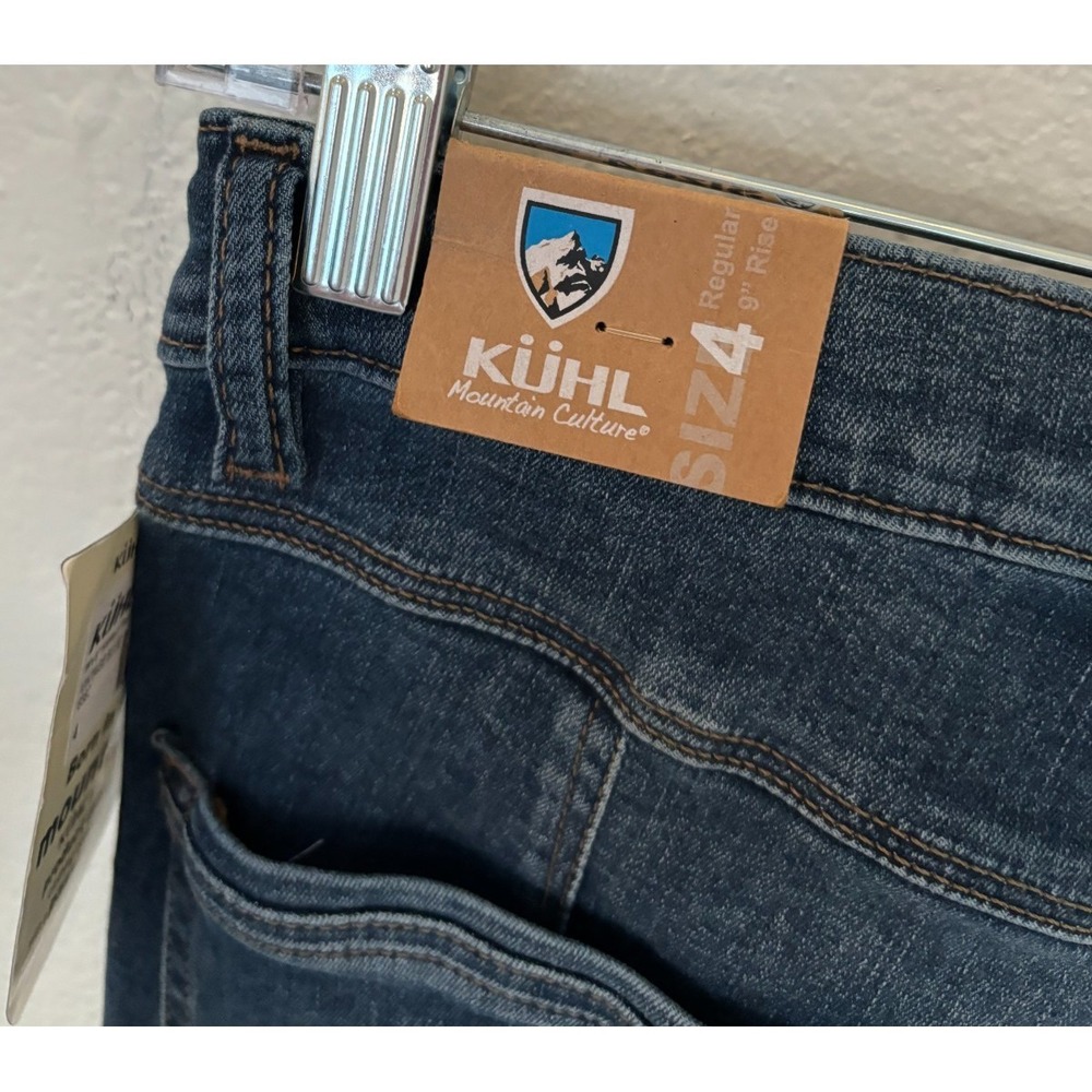 Kuhl Jeans Skinny Kurve Womens 4 Regular Blue Kontour Flex 9" Rise Boot friendly - Picture 12 of 16